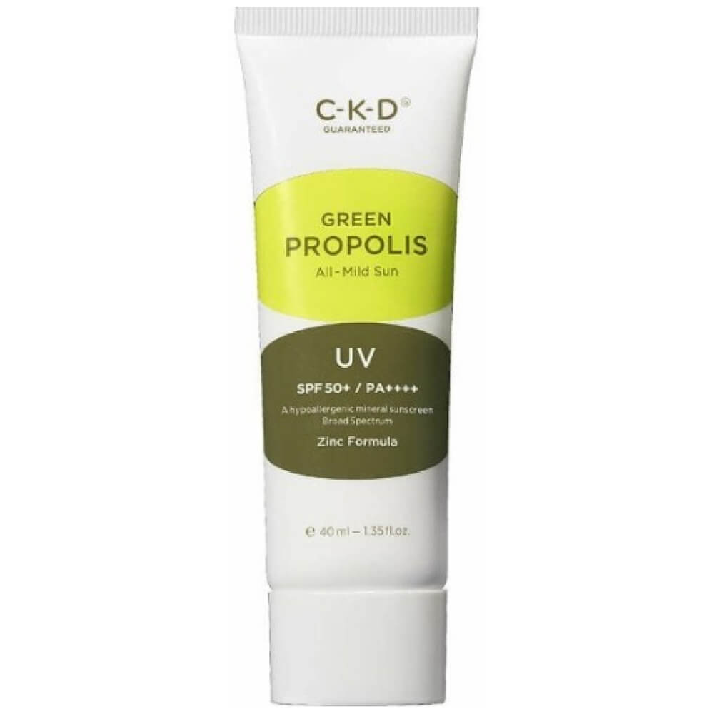 CKD Green Propolis All-Mild Sun Мягкий солнцезащитный крем с прополисом SPF50+ PA++++