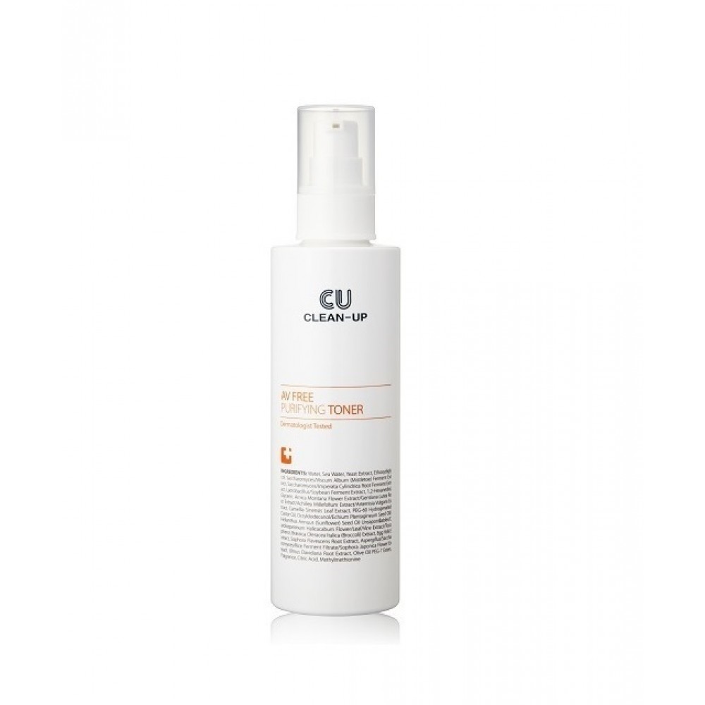 CU SKIN AV FREE Purifying Toner Тонер для проблемной кожи c центеллой, пробиотиками и витамином U