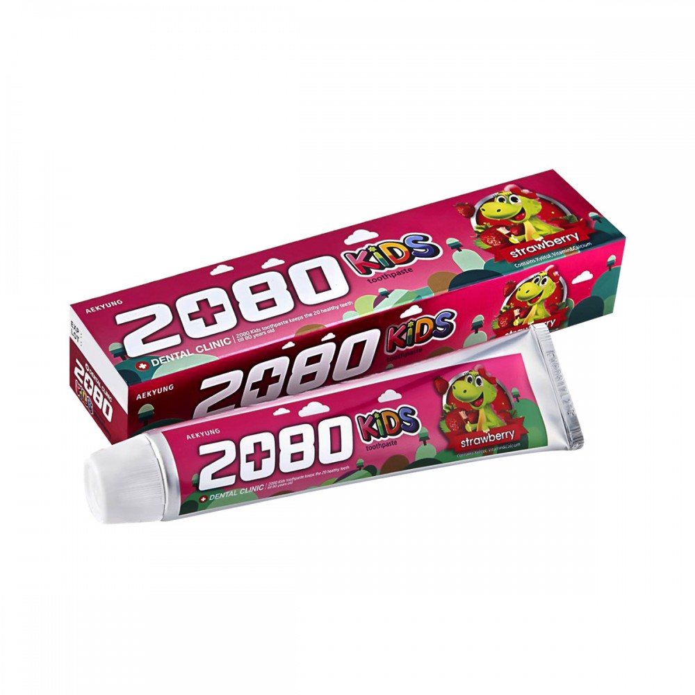 Aekyung Dental Clinic 2080 Kids Strawberry Tooth paste Зубная паста DC 2080 ДЕТСКАЯ КЛУБНИЧНАЯ