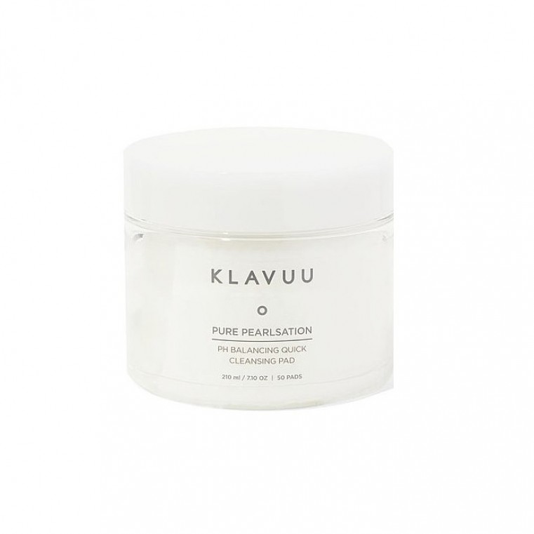KLAVUU Pure Pearlsation PH Balancing Quick Cleansing Pad Очищающие балансирующие пэды с экстрактом жемчуга