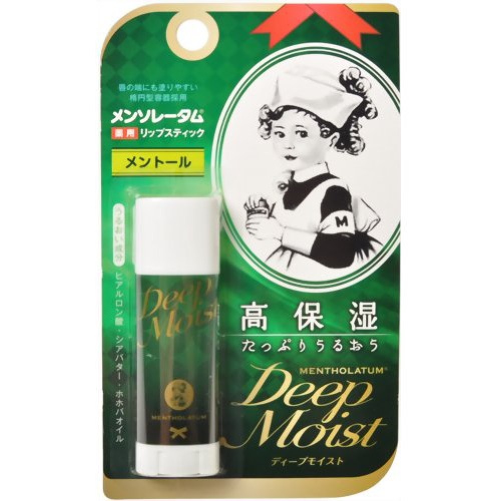 Mentholatum Deep Moist Lip Balm (Menthol) Бальзам для губ, глубокое увлажнение с ментолом
