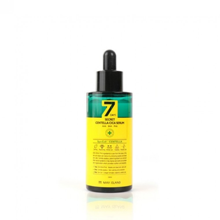 May Island 7 Days Secret Centella Cica Serum AHA/BHA/PHA Обновляющая сыворотка для проблемной кожи 