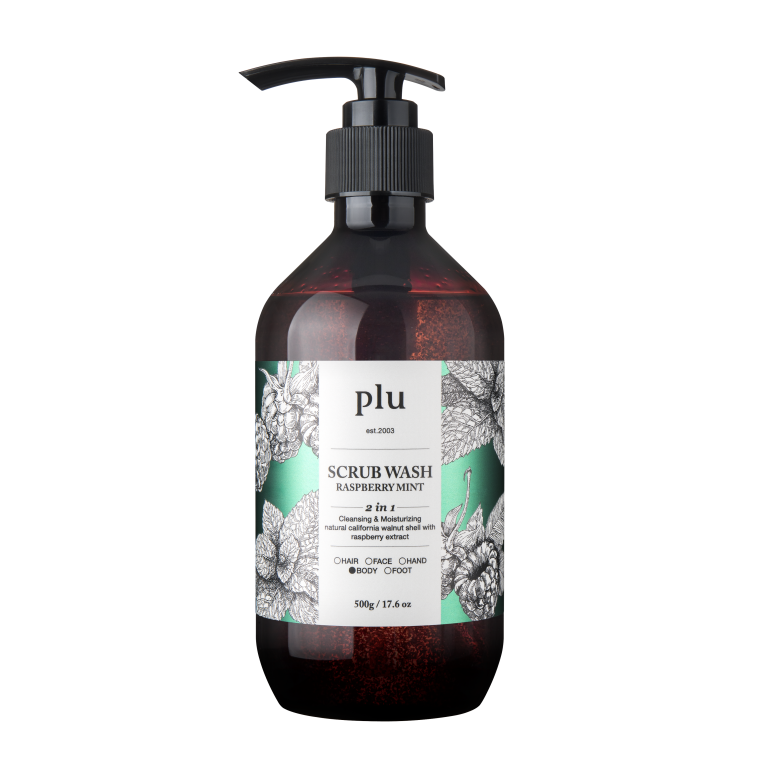 PLU Scrub Wash Raspberry Mint Скраб-гель для душа с малиной и мятой