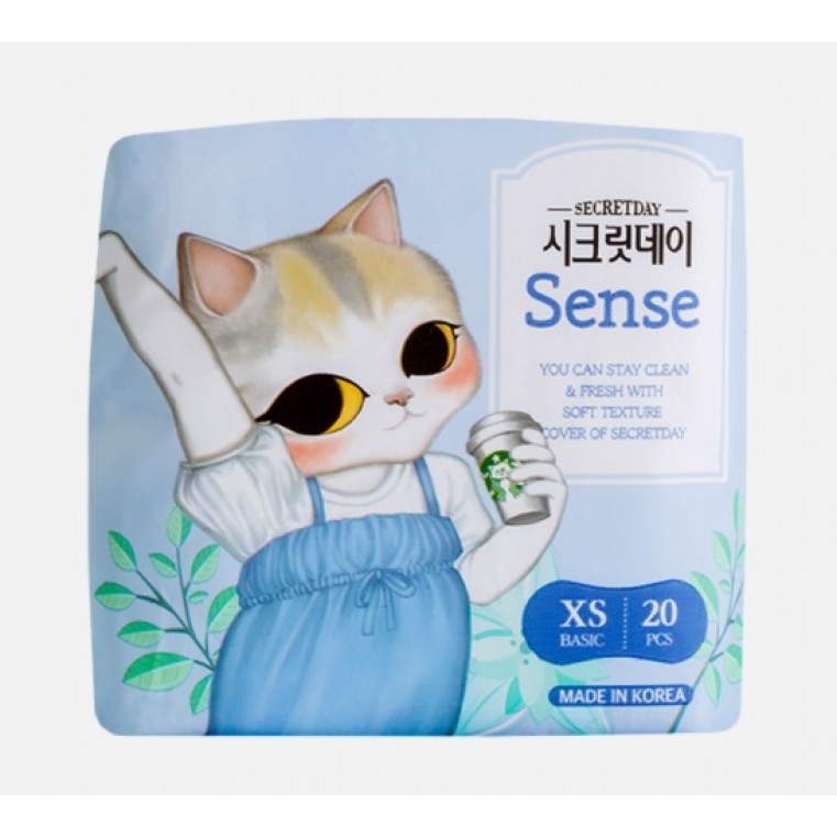 SECRET DAY Sense XS Basic Ежедневные ультратонкие дышащие прокладки