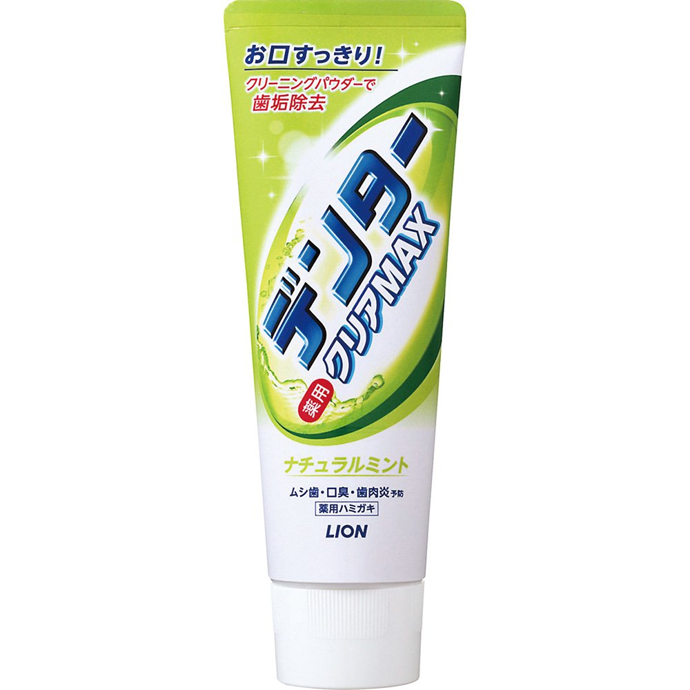 LION Dentor Clear MAX Natural Mint Зубная паста от кариеса с микропудрой Натуральная мята