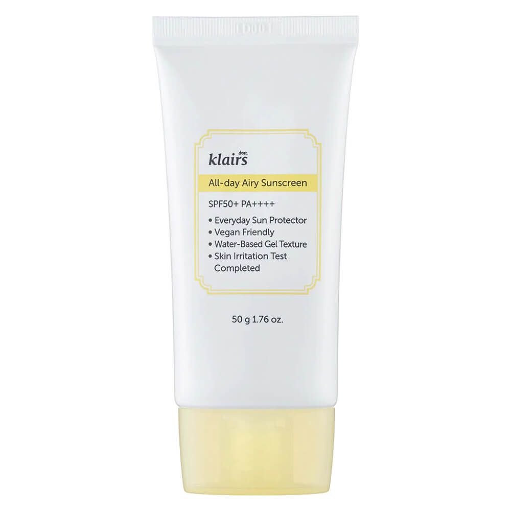 Dear, Klairs All-day Airy Sunscreen Лёгкий солнцезащитный крем SPF 50+ PA++++