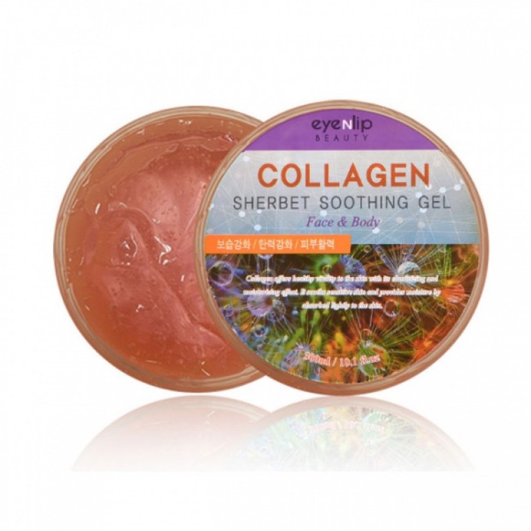 EyeNlip Collagen Sherbet Soothing Gel Face & Body Успокаивающий гель-щербет с коллагеном для лица и тела