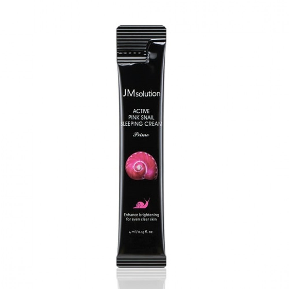 JM Solution Active Pink Snail Sleeping Cream Prime Обновляющая ночная маска с муцином улитки