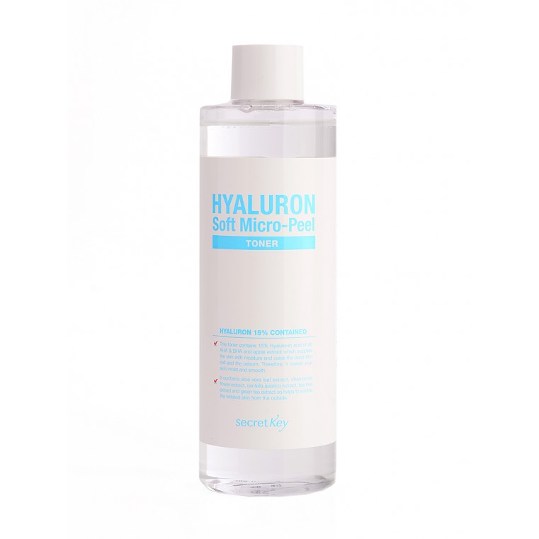 Hyaluron Soft Micro-Peel Toner Тонер с гиалуроновой кислотой и эффектом микро-пилинга