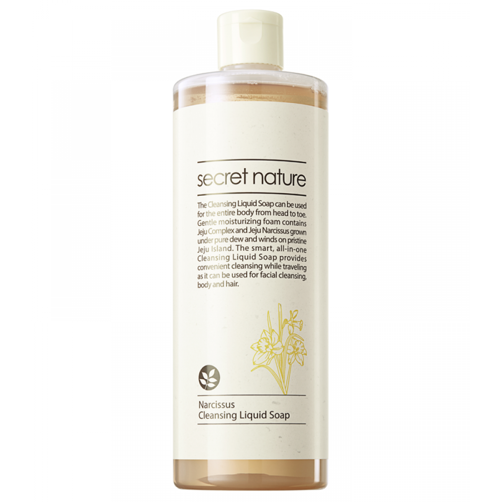 Secret Nature Narcissus Cleansing Liquid Soap Универсальное жидкое мыло для лица и тела с нарциссом