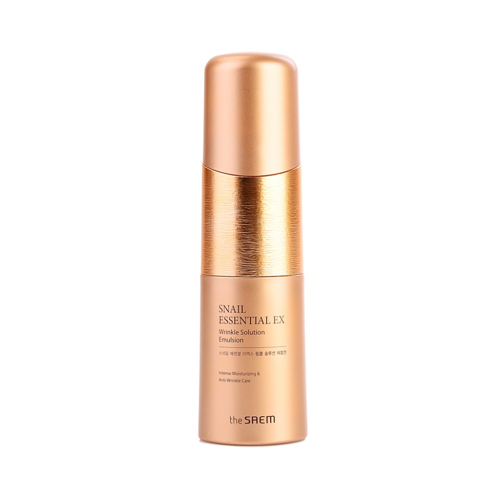 The Saem Snail Essential EX Wrinkle Solution Emulsion Эмульсия антивозрастная