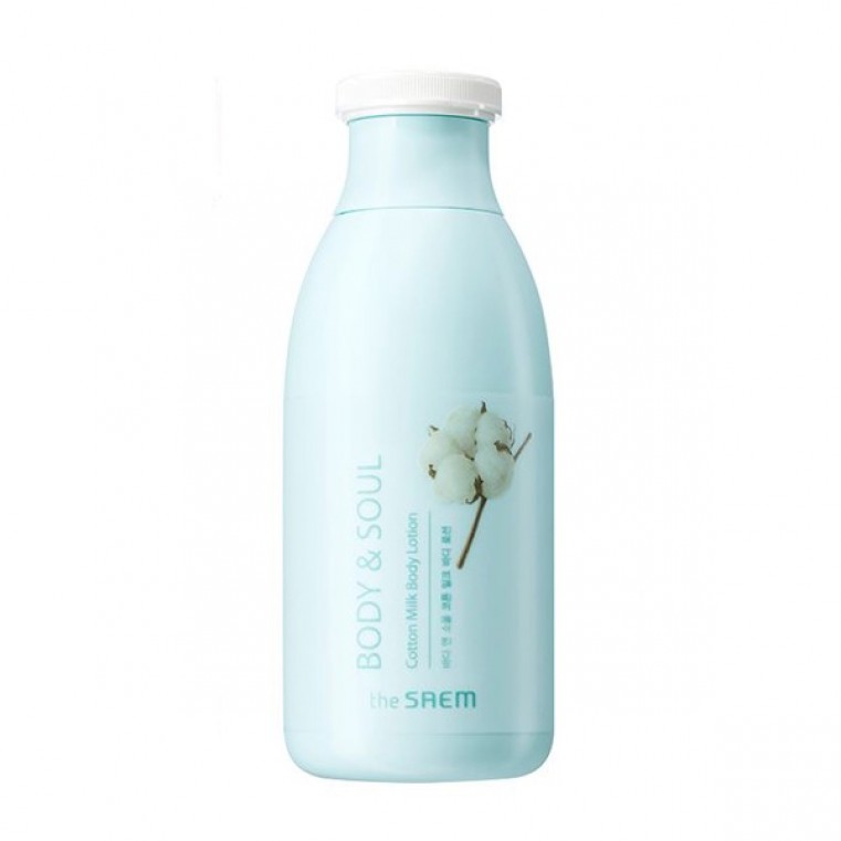 The Saem Body & Soul Cotton Milk Body Lotion Молочный лосьон для тела 