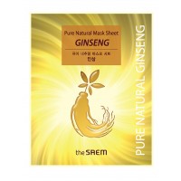 The Saem Pure Natural Mask Sheet [Ginseng] Маска тканевая с красным женьшенем