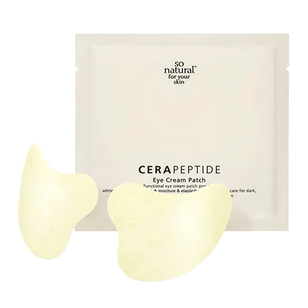 So Natural Cera Peptide Eye Cream Patch Омолаживающие патчи с пептидами и церамидами