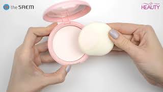 Компактная розовая пудра The Saem Saemmul Perfect Pore Pink Pact